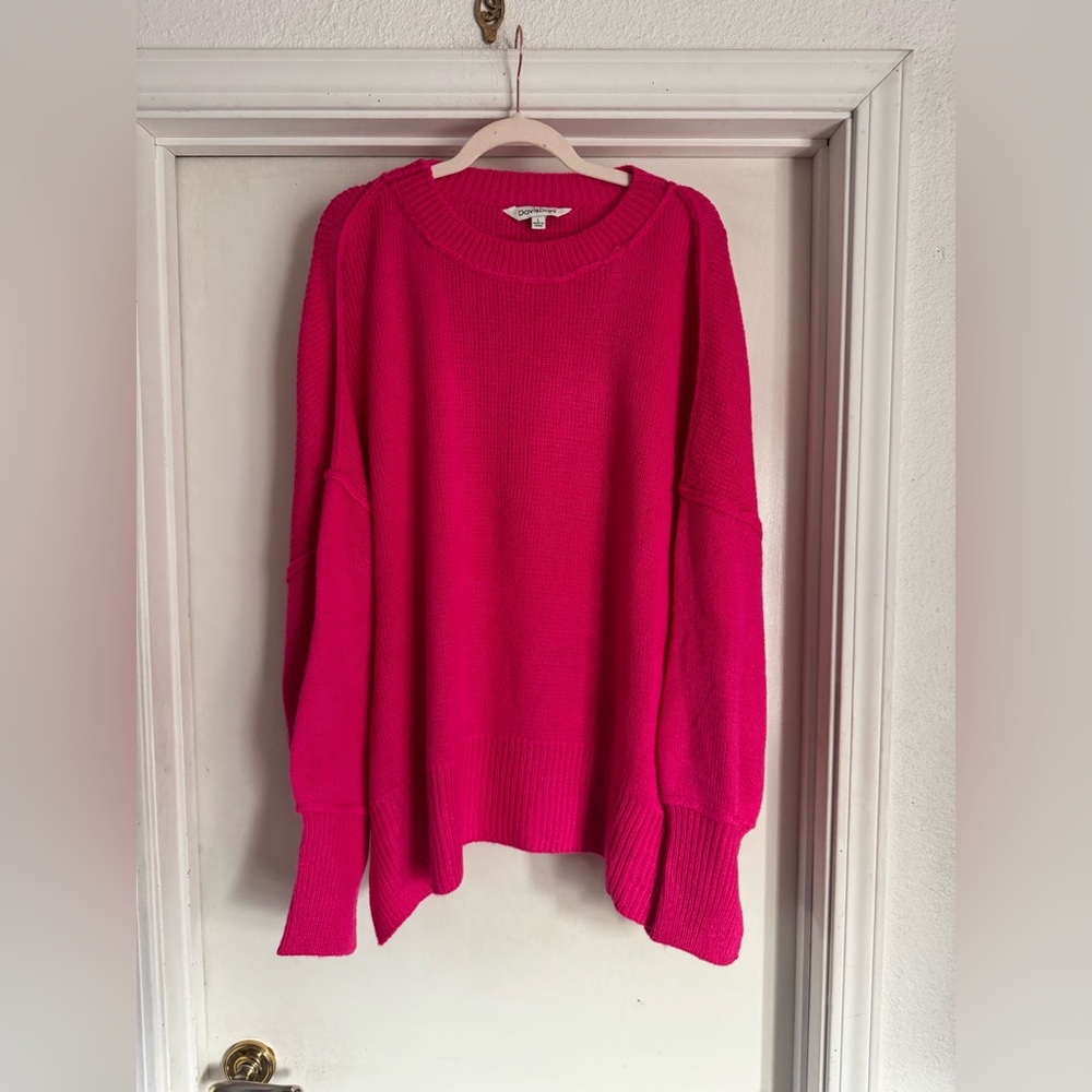 NWOT Davi & Dani Hot Pink Sweater